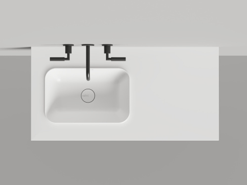 Раковина из искусственного камня S-Stone Salini Onda 14022051MN 200х70 накладная цвет белый - фото 5